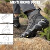 CAMEL CROWN Mens Mid Hiking Boots NonSlip Work Boots Breathable for Outdoor Trekking Walking Trail BackpackingGrey