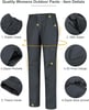 CAMEL CROWN Womens Waterproof Softshell Fleece Lined Pants Warm Windproof Ski Snow Insulated Hiking Hunting TrousersDeep Gray