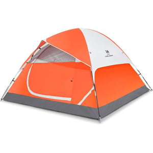 CAMEL CROWN 2345 Person Camping Dome Tent WaterproofSpacious Lightweight Portable Backpacking Tent for Outdoor CampingHikingOrange2