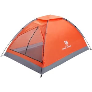 CAMEL CROWN 234 Person Camping Tent with Removable Rain Fly Easy Setup Outdoor Tents Water Resistant Lightweight Portable for Family Backpacking Camping Hiking TravelingOrange2 person