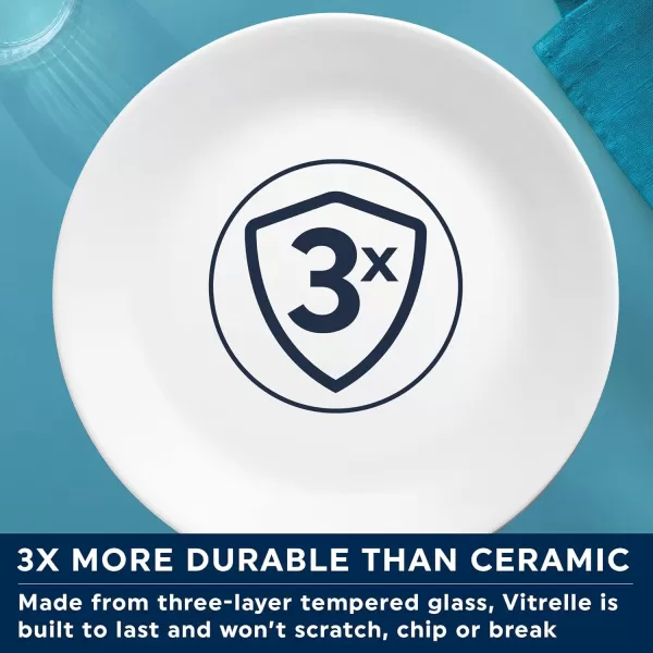 Corelle 4-Pc Versa Bowls for Pasta, Salad and More, Service for 4, Durable and Eco-Friendly 30-Oz , Compact Stack Bowl Set, Microwave and Dishwasher Safe, White