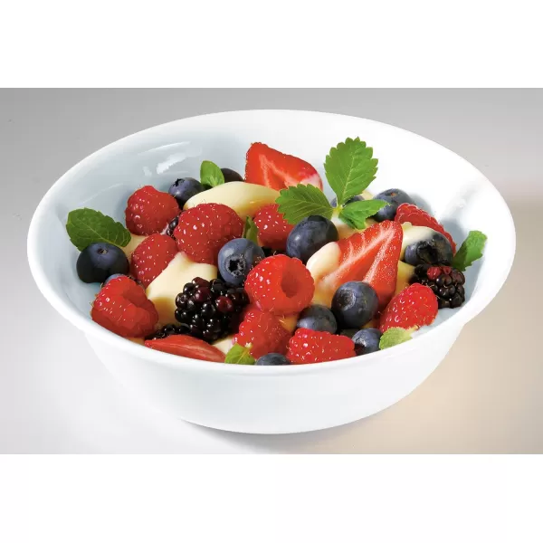 Corelle 4-Pc Versa Bowls for Pasta, Salad and More, Service for 4, Durable and Eco-Friendly 30-Oz , Compact Stack Bowl Set, Microwave and Dishwasher Safe, White