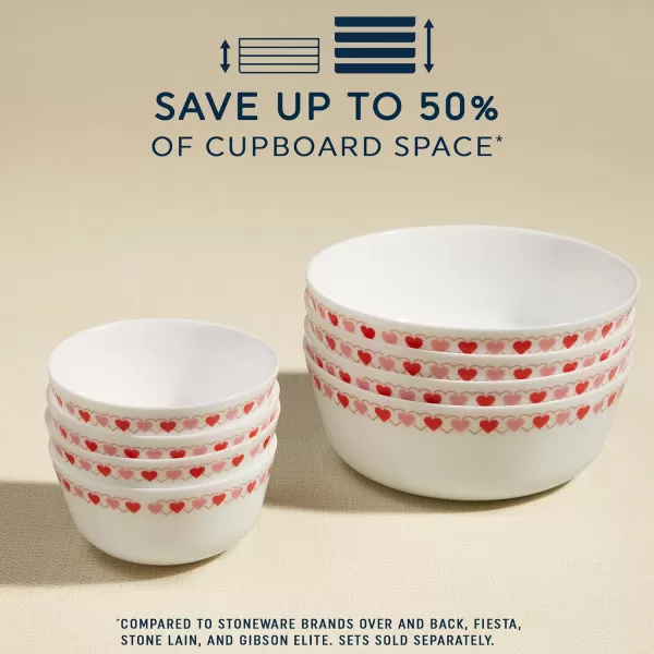 Corelle Everyday Expressions 12-Pc Dinnerware Set, Service for 4, Durable and Eco-Friendly, Higher Rim Glass Plate &amp; Bowl Set, Microwave and Dishwasher Safe, Azure Medallion