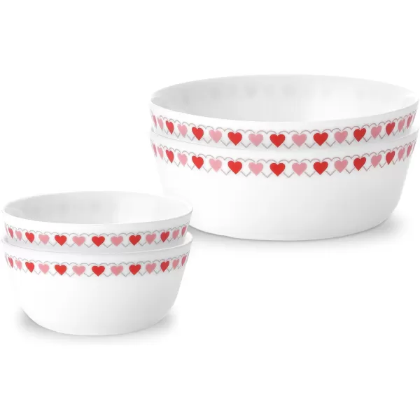 Corelle Everyday Expressions 12-Pc Dinnerware Set, Service for 4, Durable and Eco-Friendly, Higher Rim Glass Plate &amp; Bowl Set, Microwave and Dishwasher Safe, Azure Medallion