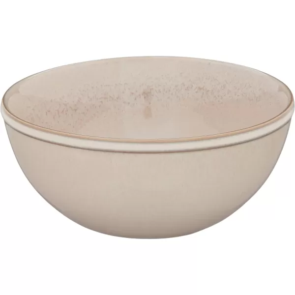 Corelle Stoneware 16-Pc Dinnerware Set, Handcrafted Artisanal Double Bead Plates, Meal Bowls, Bowls and Tumblers, Solid and Reactive Glazes, Dining Plate Set, Oatmeal
