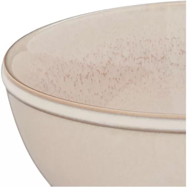 Corelle Stoneware 16-Pc Dinnerware Set, Handcrafted Artisanal Double Bead Plates, Meal Bowls, Bowls and Tumblers, Solid and Reactive Glazes, Dining Plate Set, Oatmeal