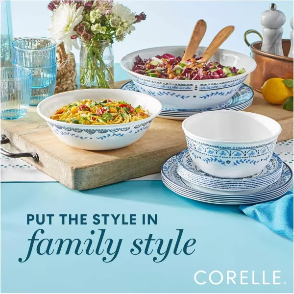 Corelle Vitrelle 1-Qt Serving Bowl, Large Serving Bowl, Triple Layer Glass, Crack and Chip Resistant, Square Serving Trays, 7.75"W x 2.25"H  White