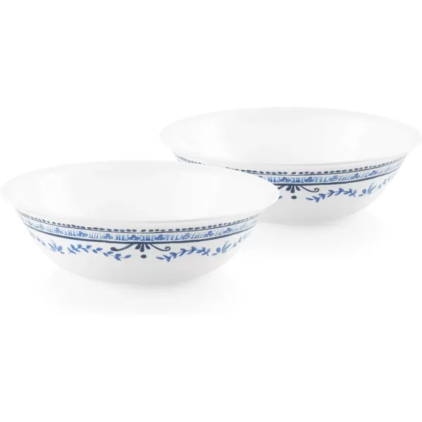 Corelle Vitrelle 1-Qt Serving Bowl, Large Serving Bowl, Triple Layer Glass, Crack and Chip Resistant, Square Serving Trays, 7.75"W x 2.25"H  White