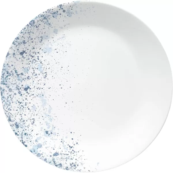 Corelle Vitrelle 18-Piece Service for 6 Dinnerware Set, Triple Layer Glass and Chip Resistant, Lightweight Round Plates and Bowls Set, Portofino
