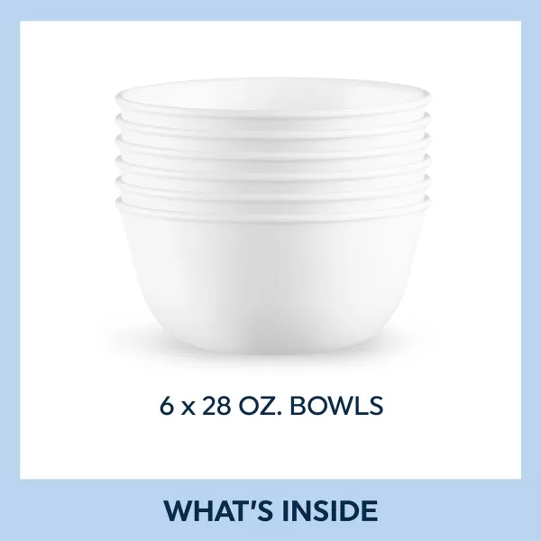 Corelle Vitrelle 18-Piece Service for 6 Dinnerware Set, Triple Layer Glass and Chip Resistant, Lightweight Square Plates and Bowls Set, Simple Sketch