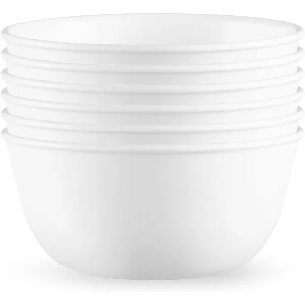 Corelle Vitrelle 18-Piece Service for 6 Dinnerware Set, Triple Layer Glass and Chip Resistant, Lightweight Square Plates and Bowls Set, Simple Sketch