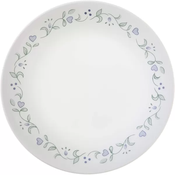 Corelle Vitrelle 8-Piece Appetizer Plates Set, Triple Layer Glass and Chip Resistant, Lightweight Round 6-3/4-inch Plates, Country Cottage