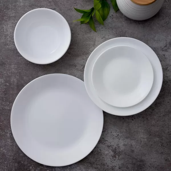 Corelle Vitrelle 8-Piece Appetizer Plates Set, Triple Layer Glass and Chip Resistant, Lightweight Round 6-3/4-inch Plates, Country Cottage