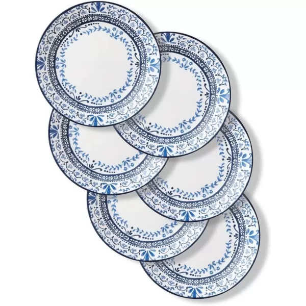 Corelle Vitrelle 8-Piece Dinner Plates Set, Triple Layer Glass and Chip Resistant, Lightweight Round , Country Cottage