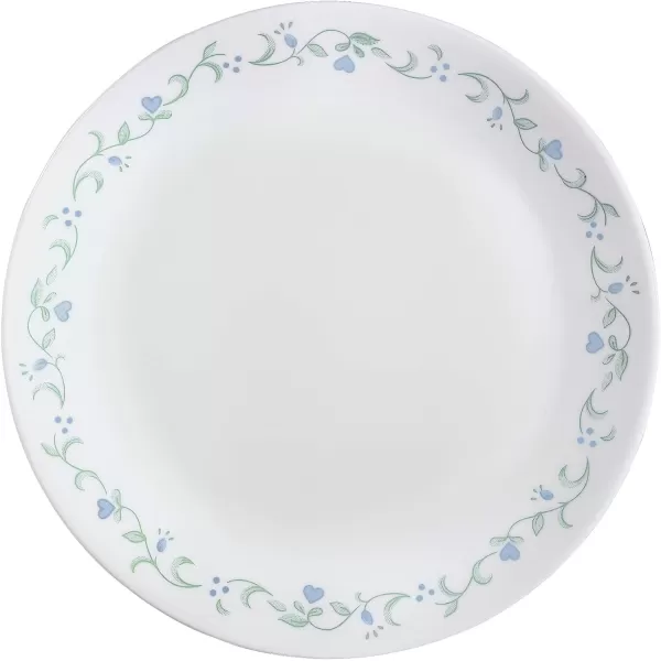 Corelle Vitrelle 8-Piece Dinner Plates Set, Triple Layer Glass and Chip Resistant, Lightweight Round , Country Cottage