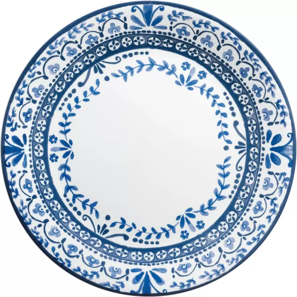 Corelle Vitrelle 8-Piece Dinner Plates Set, Triple Layer Glass and Chip Resistant, Lightweight Round , Country Cottage