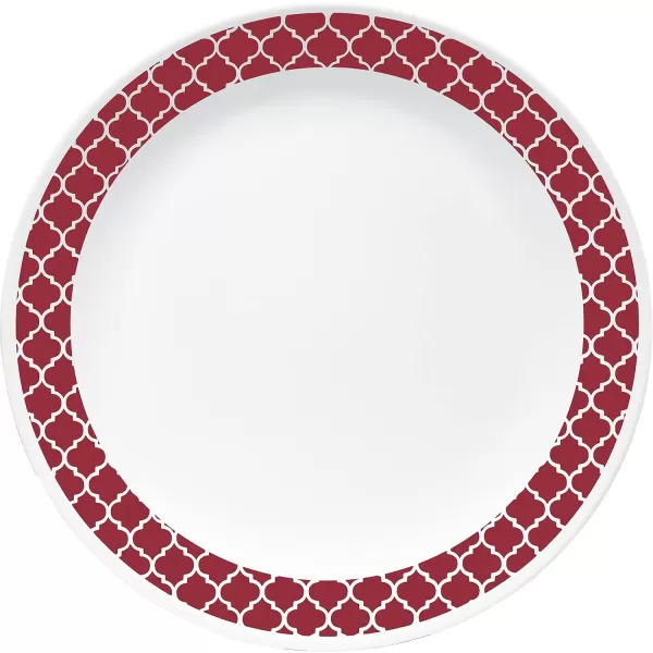 Corelle Vitrelle Glass Dinnerware Set, Chip &amp; Crack Resistant Triple Layer Glass, 4-PC Dinner Plates, Northern Pines