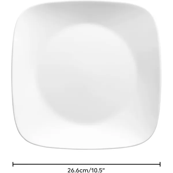 Corelle Vitrelle Glass Dinnerware Set, Chip &amp; Crack Resistant Triple Layer Glass, 4-PC Dinner Plates, Northern Pines