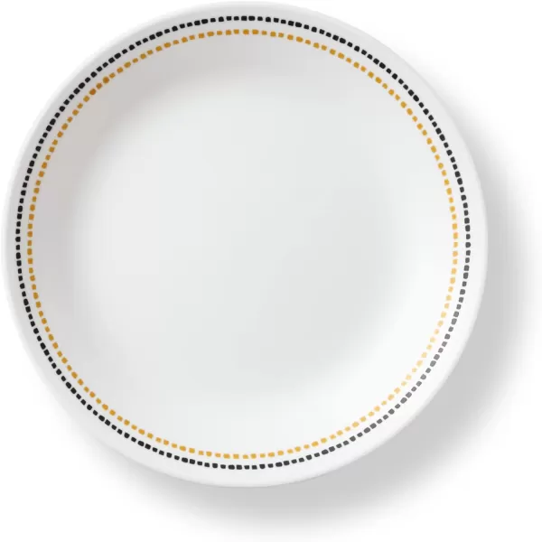 Corelle Vitrelle Glass Dinnerware Set, Chip &amp; Crack Resistant Triple Layer Glass, 4-PC Dinner Plates, Northern Pines