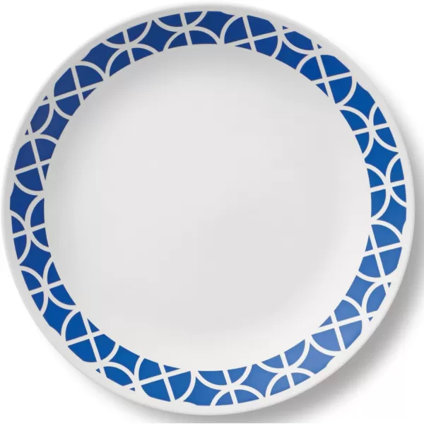 Corelle Vitrelle Glass Dinnerware Set, Chip &amp; Crack Resistant Triple Layer Glass, 4-PC Dinner Plates, Northern Pines