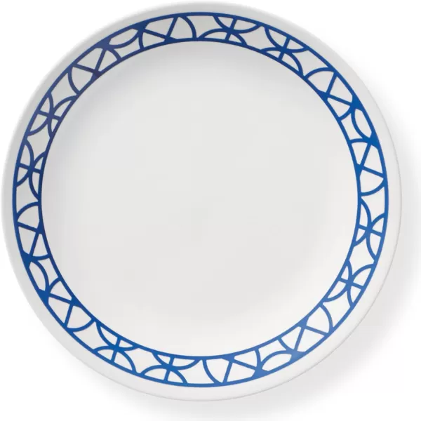 Corelle Vitrelle Glass Dinnerware Set, Chip &amp; Crack Resistant Triple Layer Glass, 4-PC Dinner Plates, Northern Pines