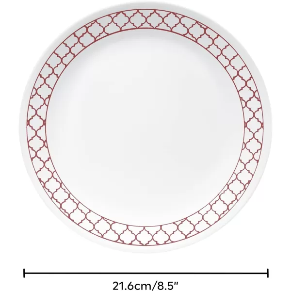 Corelle Vitrelle Glass Dinnerware Set, Chip &amp; Crack Resistant Triple Layer Glass, 4-PC Dinner Plates, Northern Pines