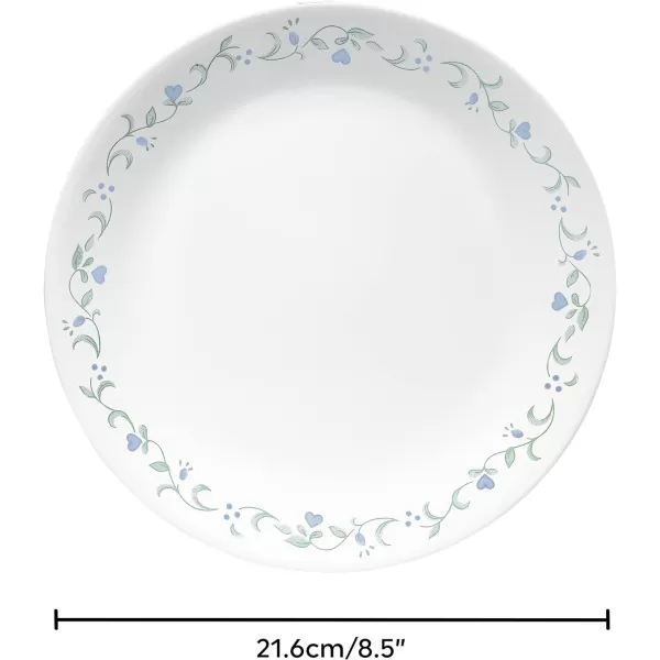 Corelle Vitrelle Glass Dinnerware Set, Chip &amp; Crack Resistant Triple Layer Glass, 4-PC Dinner Plates, Northern Pines