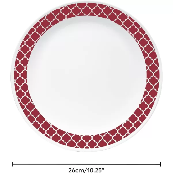 Corelle Vitrelle Glass Dinnerware Set, Chip &amp; Crack Resistant Triple Layer Glass, 4-PC Dinner Plates, Northern Pines