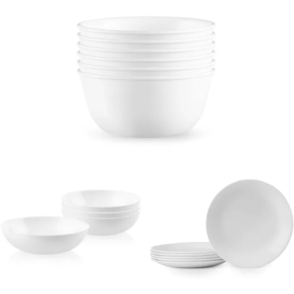 Corelle,Glass 28oz Red Band Bowl 6pk