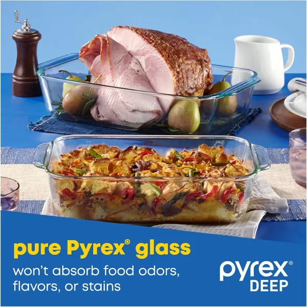 Pyrex Deep Baking Dish Set , Model:
