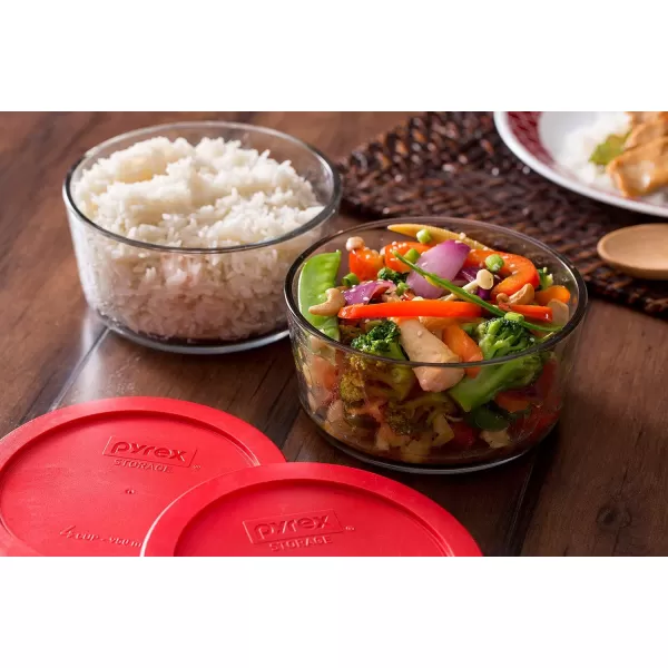 Pyrex Simply Store Food Storage Container Set with BPA-Free Lid, Rectangular Glass Storage Containers, Dishwasher, Microwave and Freezer Safe, 10 Piece