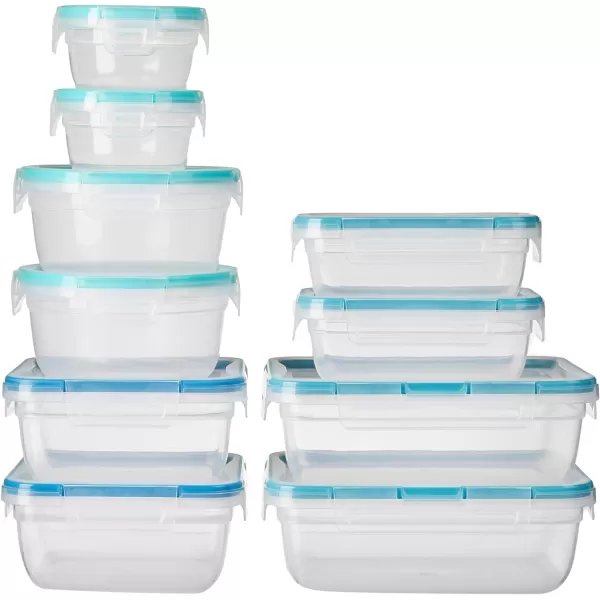 Snapware Total Solution 6-Pc Plastic Food Storage Containers Set with Lids, 8.5-Cup Rectangle Meal Prep Container, Non-Toxic, BPA-Free with 4 Locking Tabs, Microwave, Dishwasher, and Freezer Safe
