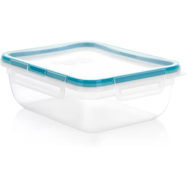 Snapware Total Solution 6-Pc Plastic Food Storage Containers Set with Lids, 8.5-Cup Rectangle Meal Prep Container, Non-Toxic, BPA-Free with 4 Locking Tabs, Microwave, Dishwasher, and Freezer Safe