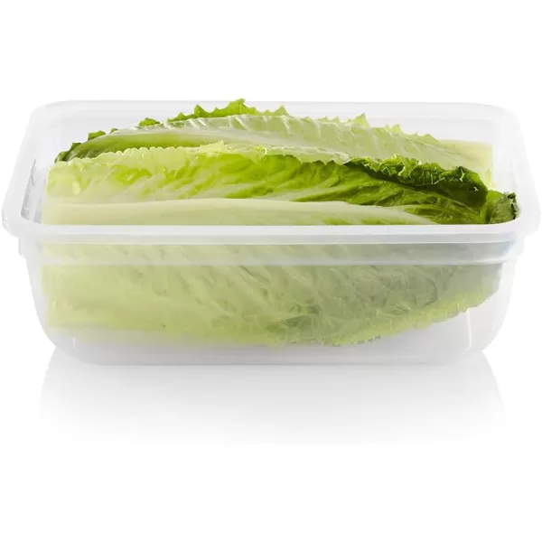 Snapware Total Solution 6-Pc Plastic Food Storage Containers Set with Lids, 8.5-Cup Rectangle Meal Prep Container, Non-Toxic, BPA-Free with 4 Locking Tabs, Microwave, Dishwasher, and Freezer Safe