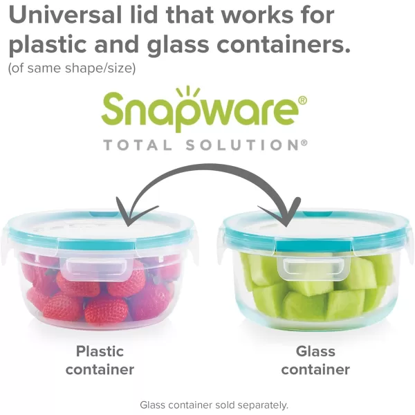 Snapware Total Solution 6-Pc Plastic Food Storage Containers Set with Lids, 8.5-Cup Rectangle Meal Prep Container, Non-Toxic, BPA-Free with 4 Locking Tabs, Microwave, Dishwasher, and Freezer Safe