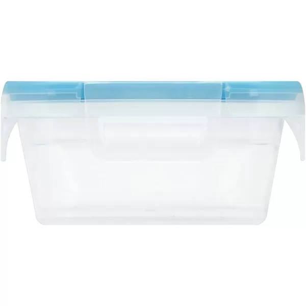 Snapware Total Solution 6-Pc Plastic Food Storage Containers Set with Lids, 8.5-Cup Rectangle Meal Prep Container, Non-Toxic, BPA-Free with 4 Locking Tabs, Microwave, Dishwasher, and Freezer Safe