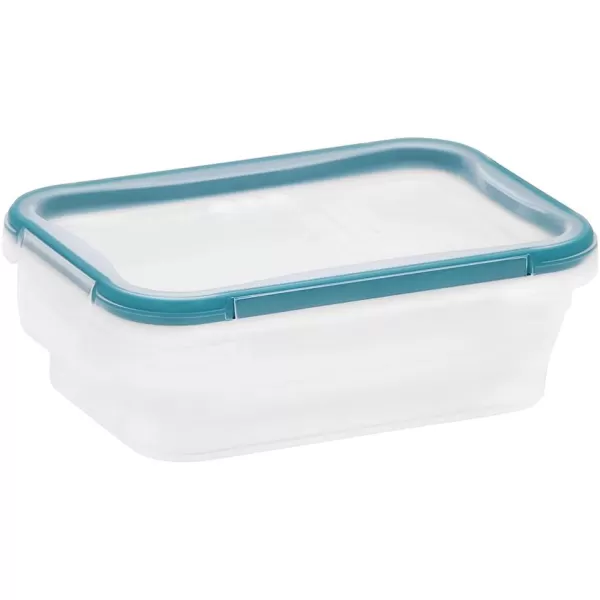 Snapware Total Solution 6-Pc Plastic Food Storage Containers Set with Lids, 8.5-Cup Rectangle Meal Prep Container, Non-Toxic, BPA-Free with 4 Locking Tabs, Microwave, Dishwasher, and Freezer Safe