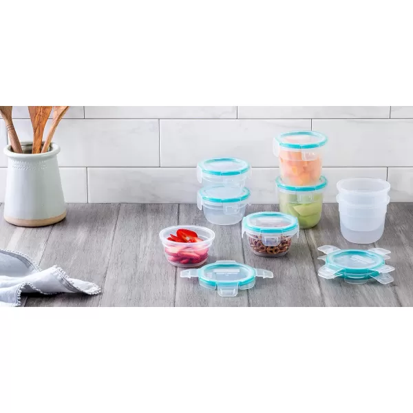 Snapware Total Solution 6-Pc Plastic Food Storage Containers Set with Lids, 8.5-Cup Rectangle Meal Prep Container, Non-Toxic, BPA-Free with 4 Locking Tabs, Microwave, Dishwasher, and Freezer Safe
