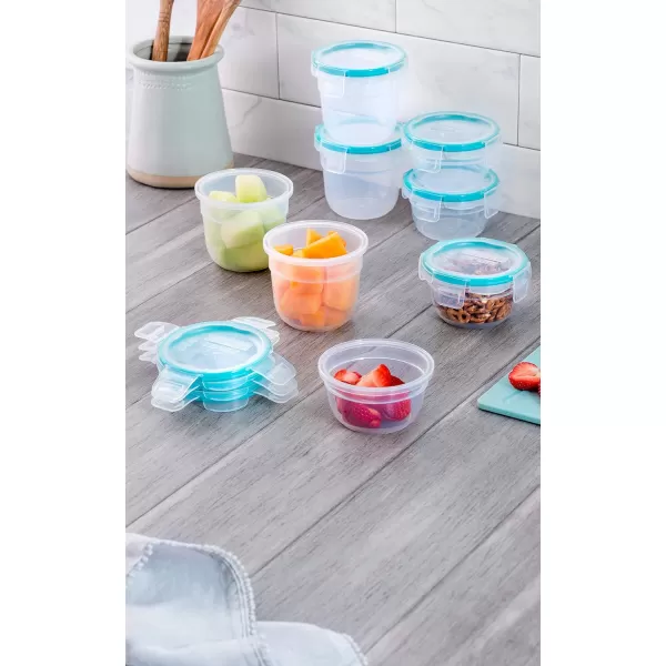 Snapware Total Solution 6-Pc Plastic Food Storage Containers Set with Lids, 8.5-Cup Rectangle Meal Prep Container, Non-Toxic, BPA-Free with 4 Locking Tabs, Microwave, Dishwasher, and Freezer Safe