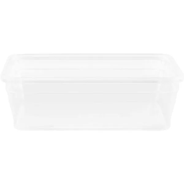 Snapware Total Solution 6-Pc Plastic Food Storage Containers Set with Lids, 8.5-Cup Rectangle Meal Prep Container, Non-Toxic, BPA-Free with 4 Locking Tabs, Microwave, Dishwasher, and Freezer Safe