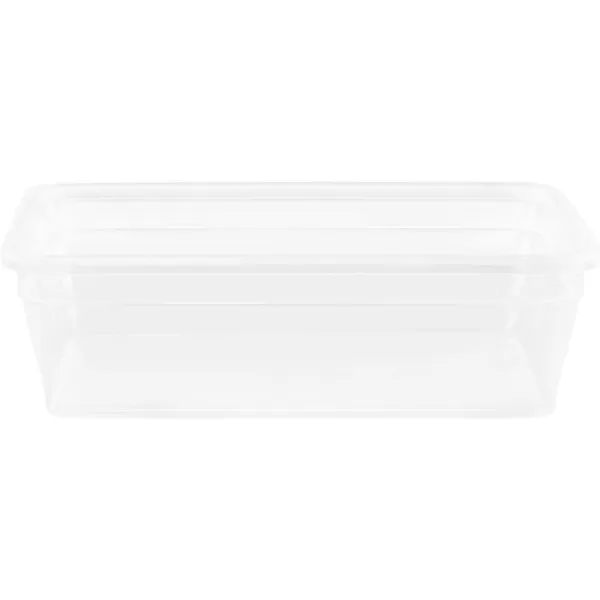 Snapware Total Solution 6-Pc Plastic Food Storage Containers Set with Lids, 8.5-Cup Rectangle Meal Prep Container, Non-Toxic, BPA-Free with 4 Locking Tabs, Microwave, Dishwasher, and Freezer Safe