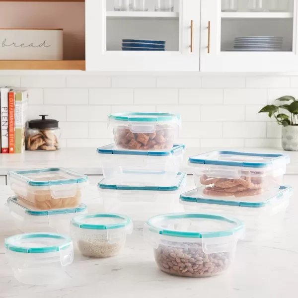 Snapware Total Solution 6-Pc Plastic Food Storage Containers Set with Lids, 8.5-Cup Rectangle Meal Prep Container, Non-Toxic, BPA-Free with 4 Locking Tabs, Microwave, Dishwasher, and Freezer Safe