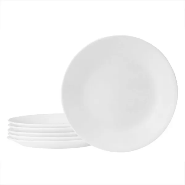 Corelle Vitrelle 8-Piece Appetizer Plates Set, Triple Layer Glass and Chip Resistant, Lightweight Round 6-3/4-inch Plates, Country Cottage