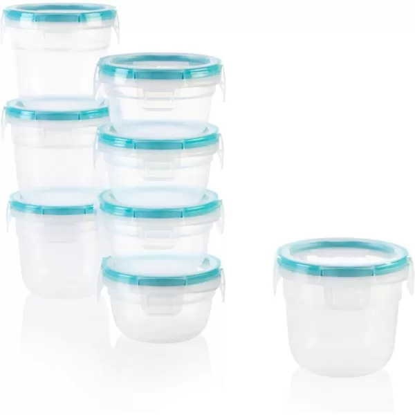Snapware Total Solution 6-Pc Plastic Food Storage Containers Set with Lids, 8.5-Cup Rectangle Meal Prep Container, Non-Toxic, BPA-Free with 4 Locking Tabs, Microwave, Dishwasher, and Freezer Safe