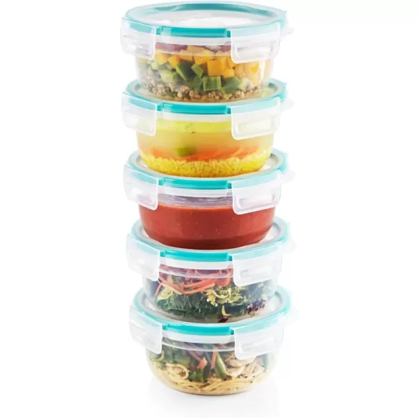 Snapware Total Solution 6-Pc Plastic Food Storage Containers Set with Lids, 8.5-Cup Rectangle Meal Prep Container, Non-Toxic, BPA-Free with 4 Locking Tabs, Microwave, Dishwasher, and Freezer Safe
