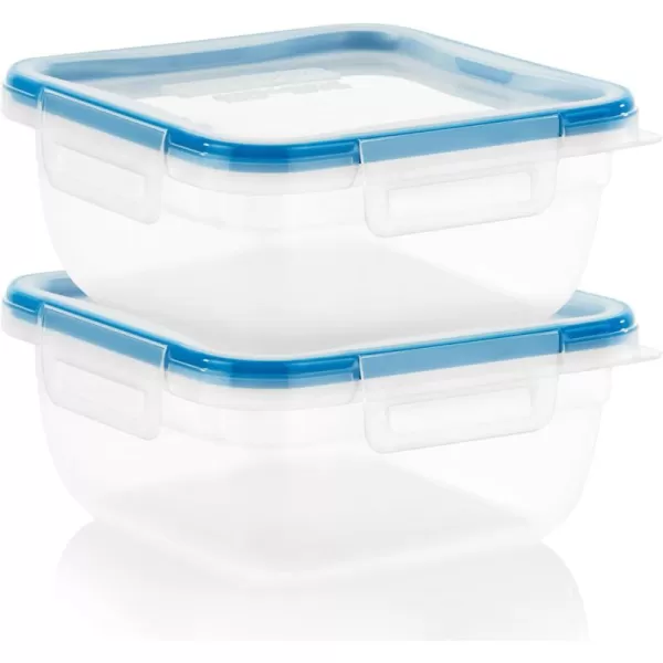 Snapware Total Solution 6-Pc Plastic Food Storage Containers Set with Lids, 8.5-Cup Rectangle Meal Prep Container, Non-Toxic, BPA-Free with 4 Locking Tabs, Microwave, Dishwasher, and Freezer Safe