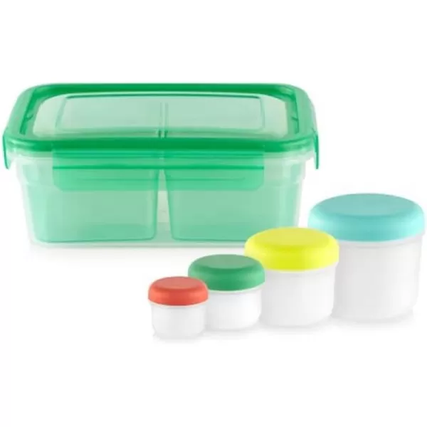 Snapware Total Solution 6-Pc Plastic Food Storage Containers Set with Lids, 8.5-Cup Rectangle Meal Prep Container, Non-Toxic, BPA-Free with 4 Locking Tabs, Microwave, Dishwasher, and Freezer Safe