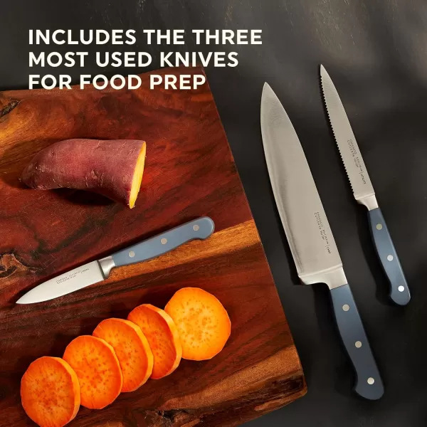 Chicago Cutlery Halsted  Full Cutlery Knife &amp; Wooden Block Set, Ergonomic Handles and Sharp Stainless Steel Professional Chef Cutlery Set
