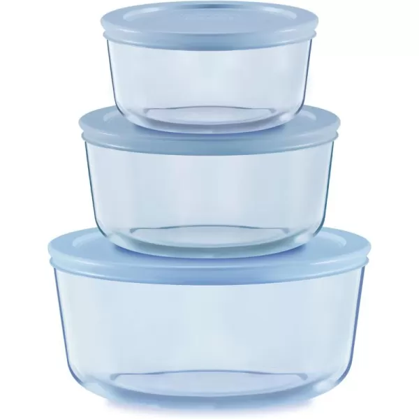 Pyrex Colors  Tinted Glass Rectangle Food Storage Container Set, Snug Fit Non-Toxic Plastic BPA-Free Lids, Freezer Dishwasher Microwave Safe, 3 Cup, 6 Cup &amp; 11 Cup, Green
