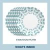 imageCorelle 6Piece 85quot Lunch Round Plates Vitrelle Triple Layer Glass Lightweight Round Plates Salad Plates Chip and Scratch Resistant Microwave and Dishwasher Safe Brasserie MediumNorthern Pines